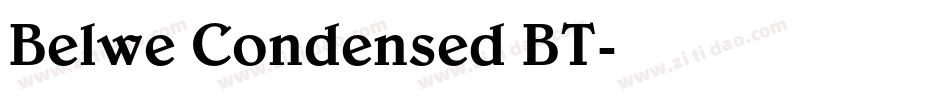 Belwe Condensed BT字体转换